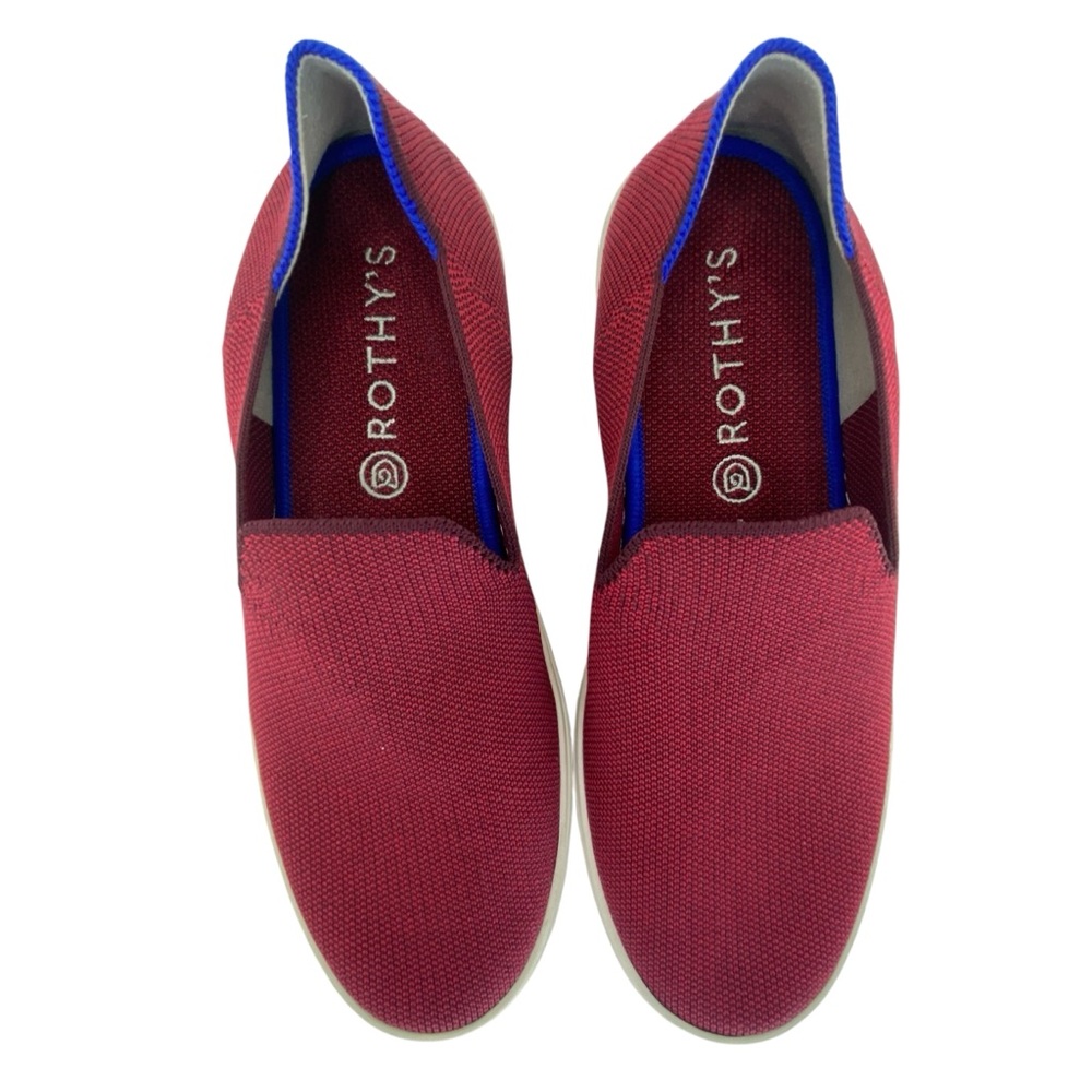 Rothy's The Sneaker Burgundy Red Slip Ons - Picture 4 of 16